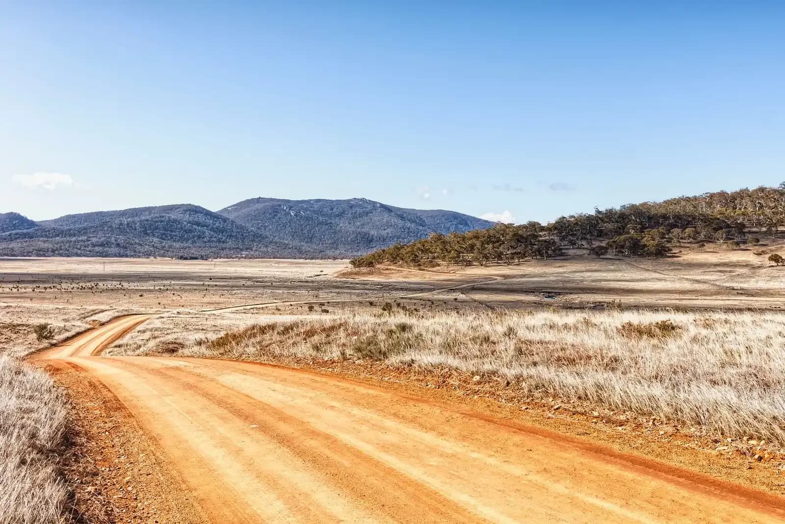 Highway through the Australian landscape